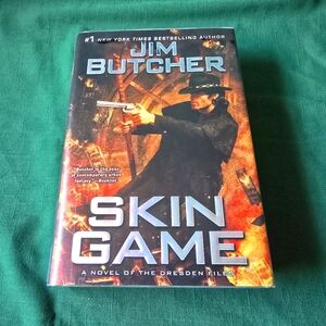 'Skin Game' Hardcover Book Jim Butcher Ex Library book The Dresden Files Series